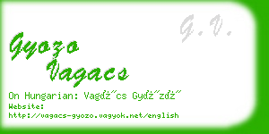 gyozo vagacs business card